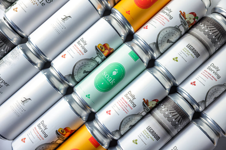 Close up image of Trillium beer can variety