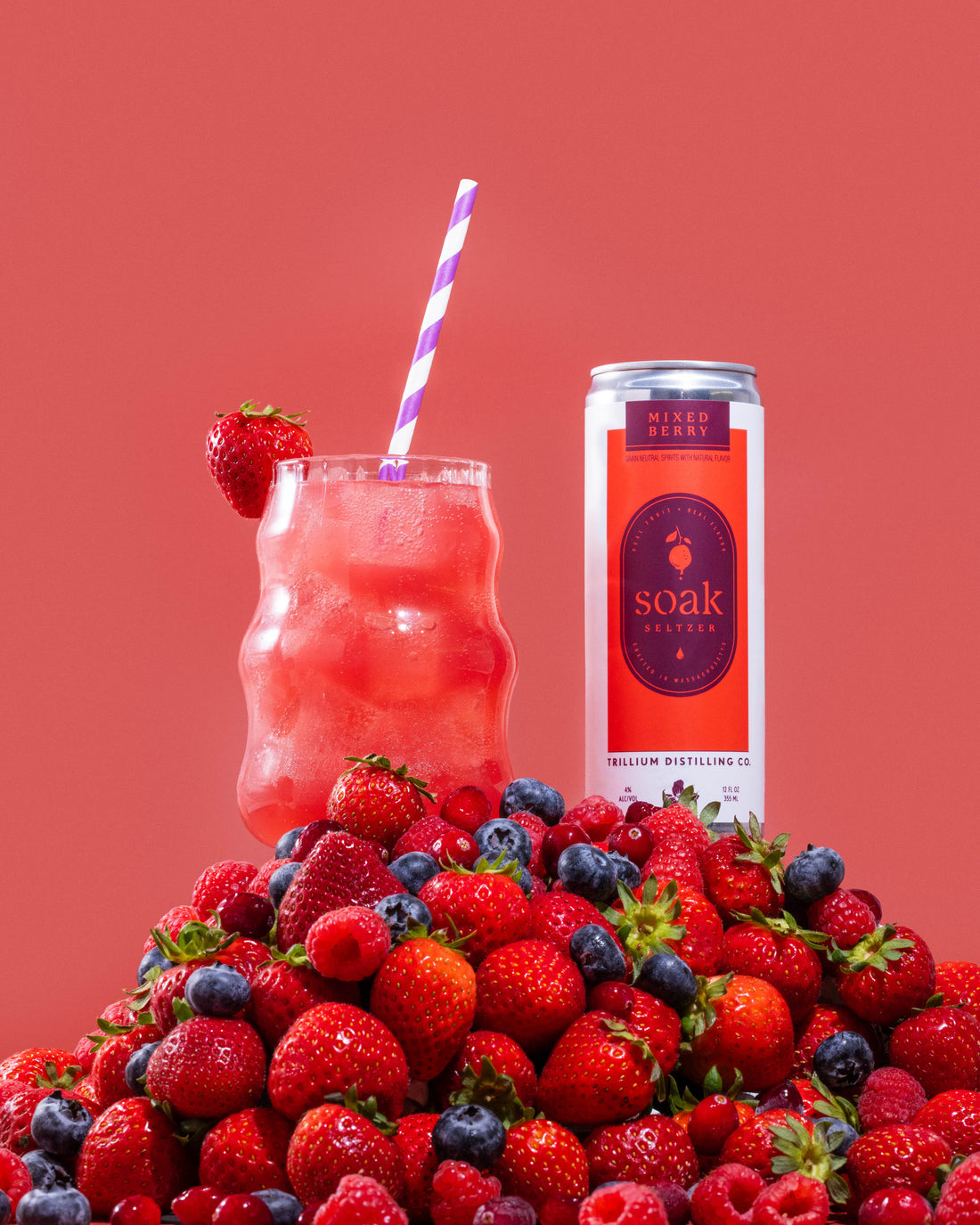 Soak Seltzer: Mixed Berry