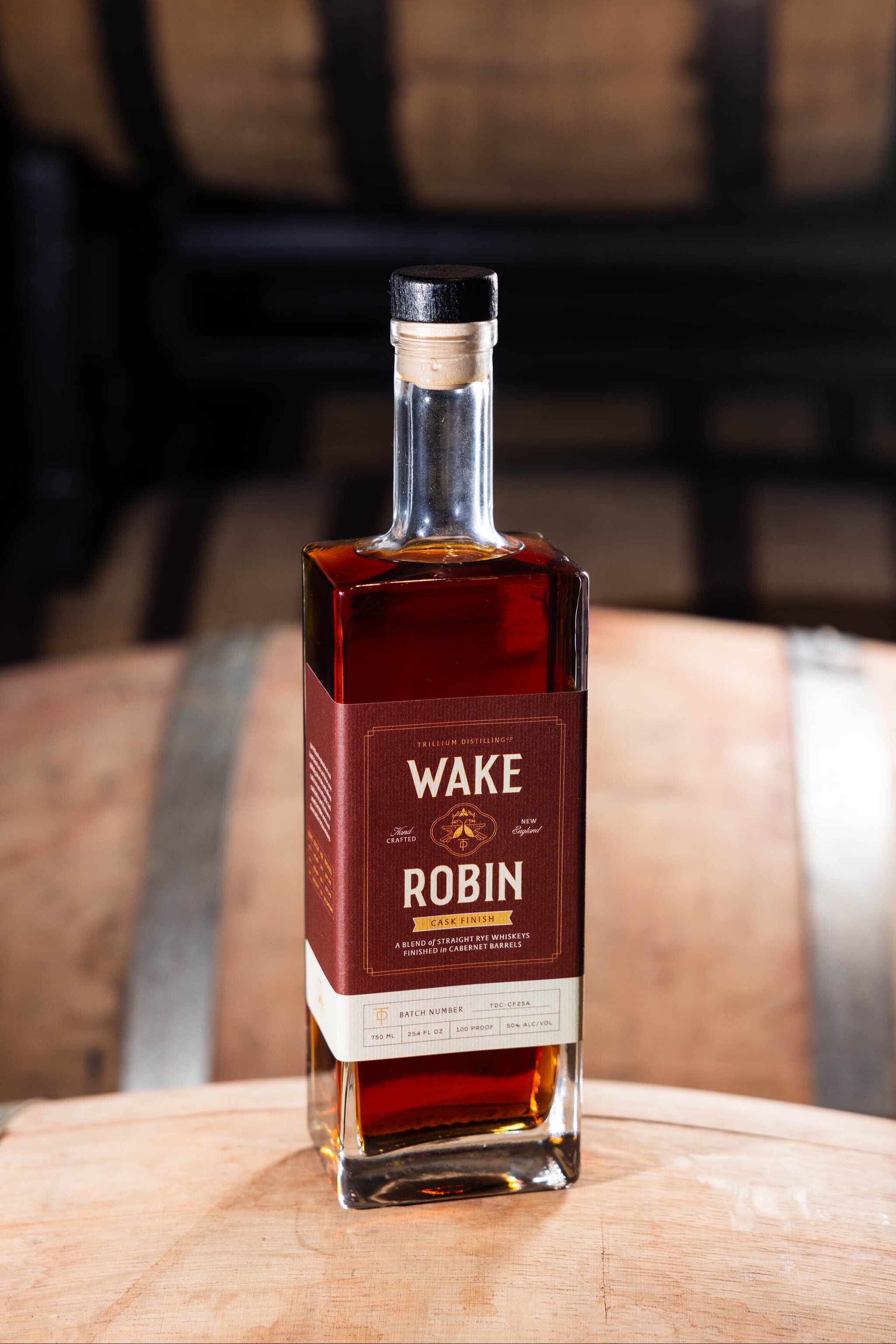 Wake Robin Cask Finish Rye Whiskey Finished in Cabernet Barrels ...